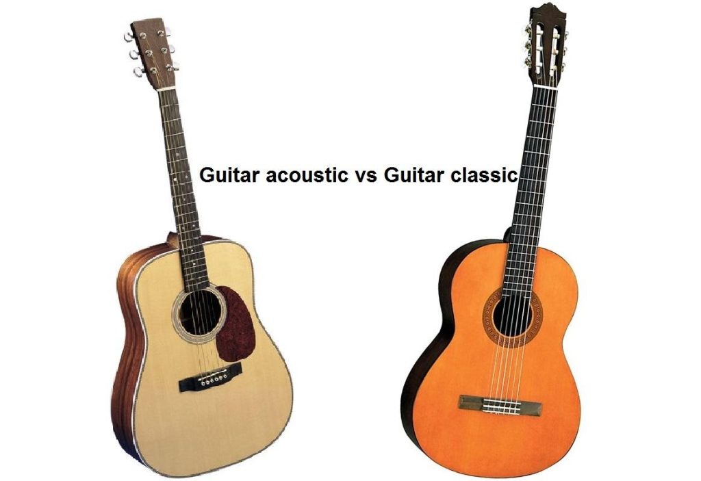guitar acoustic va guitar classic