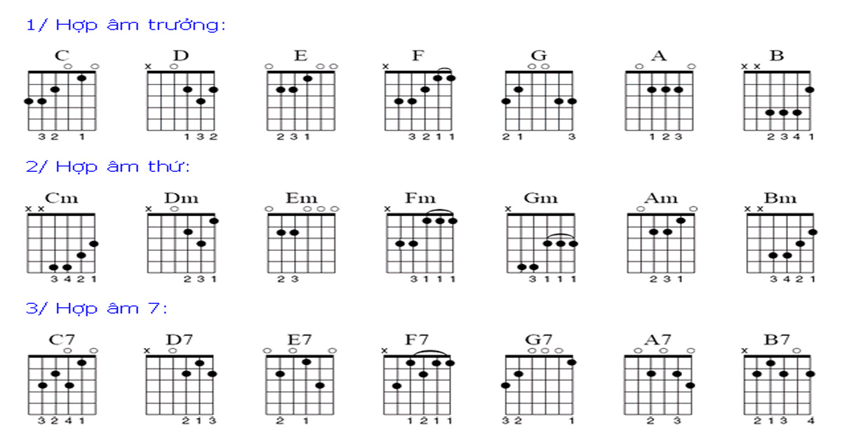Hợp Âm Là Gì? Lý Thuyết và Cách Ứng Dụng Cơ Bản 2 Hợp âm guitar là gì? Lưu ý khi tự học hợp âm guitar cơ bản