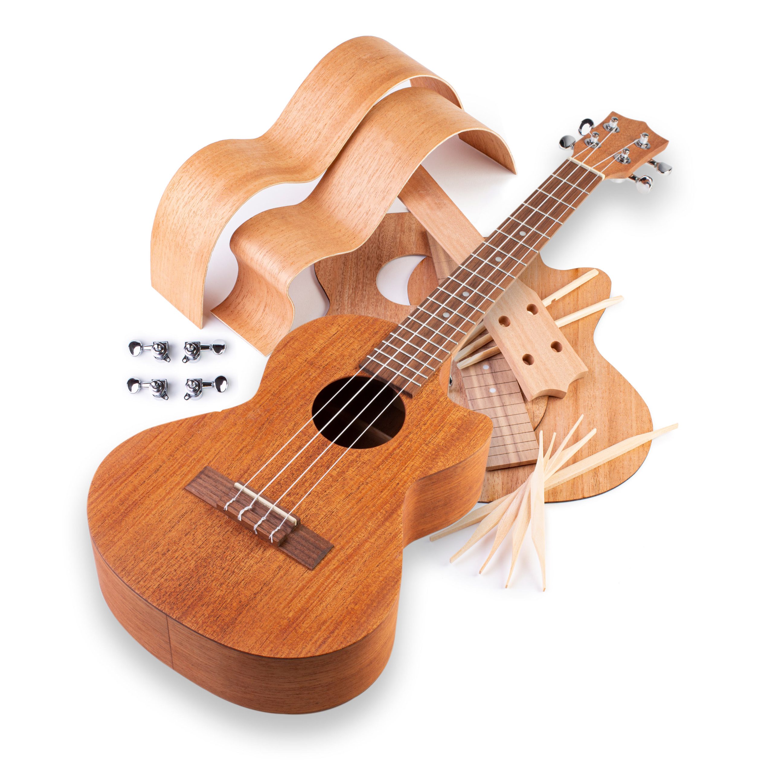 StewMac Cutaway Ukulele Kits, Concert