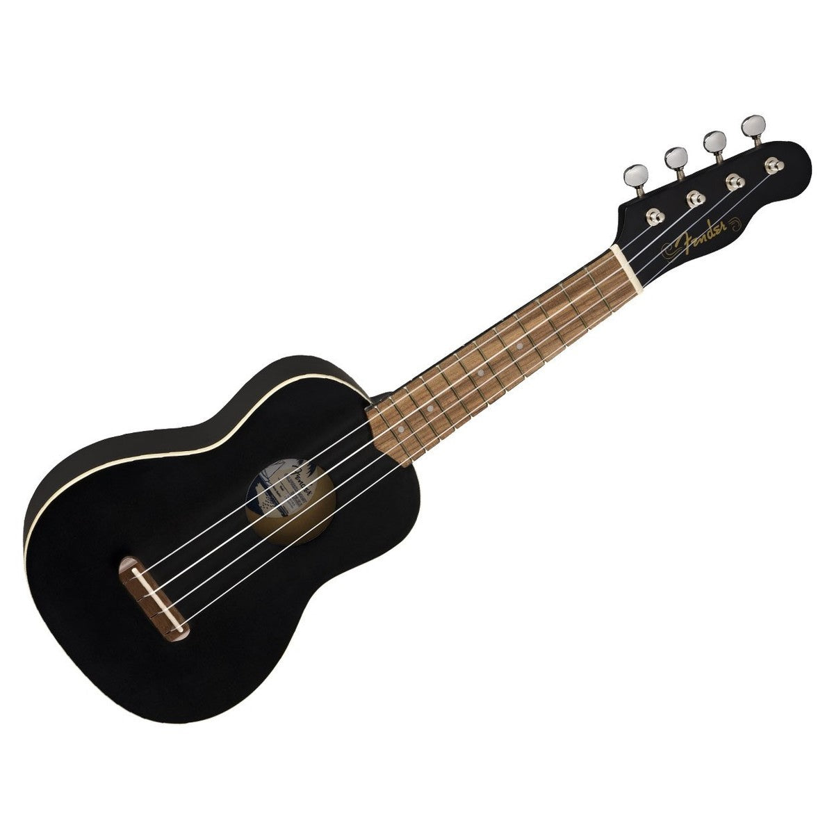 Đàn Ukulele Soprano Fender Venice FB Walnut, Black